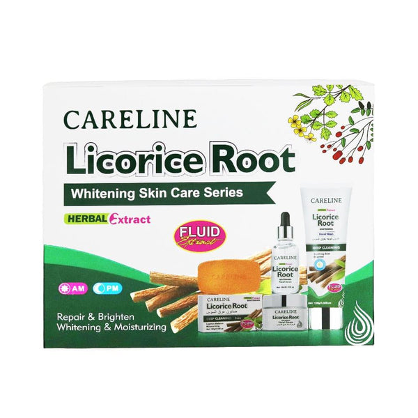 Best Men's Skin Care Kit Licorice Brightening Careline 4-Piece Set