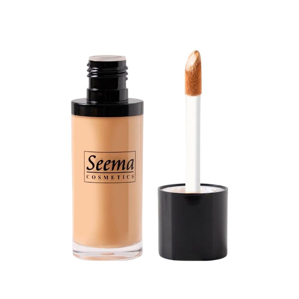 Seema Cosmetics 2-in-1 Foundation and Concealer, Matte Finish, Full Coverage, Shade 01