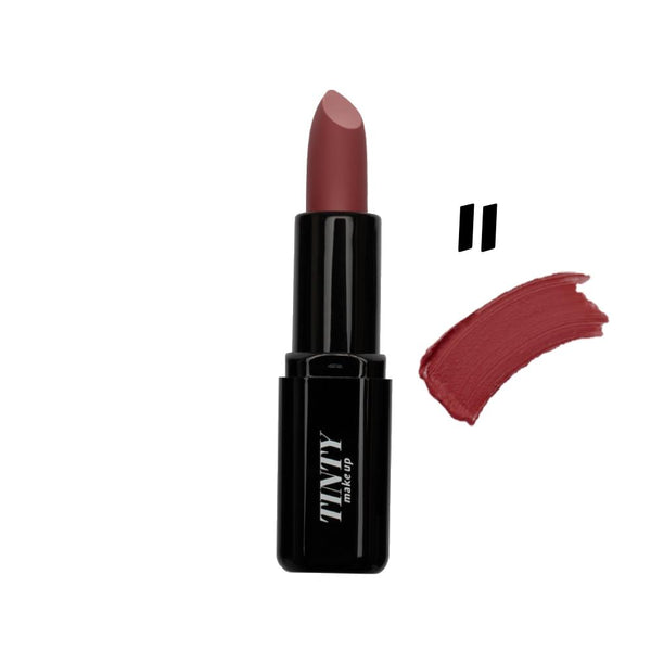 Tinty Matte Lipstick No. 11 - 3.8g Long-Lasting Waterproof