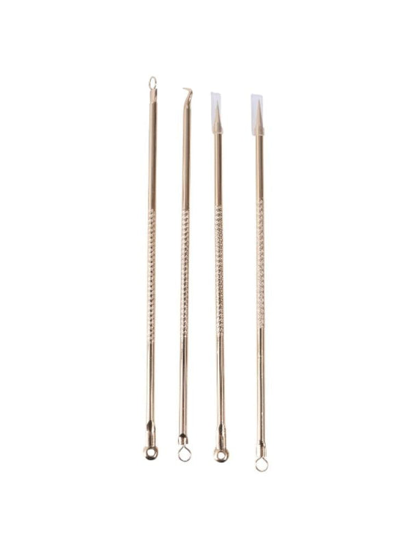 Beauty System Luxury Pedicure Tool Set - Gold, 4 Pieces