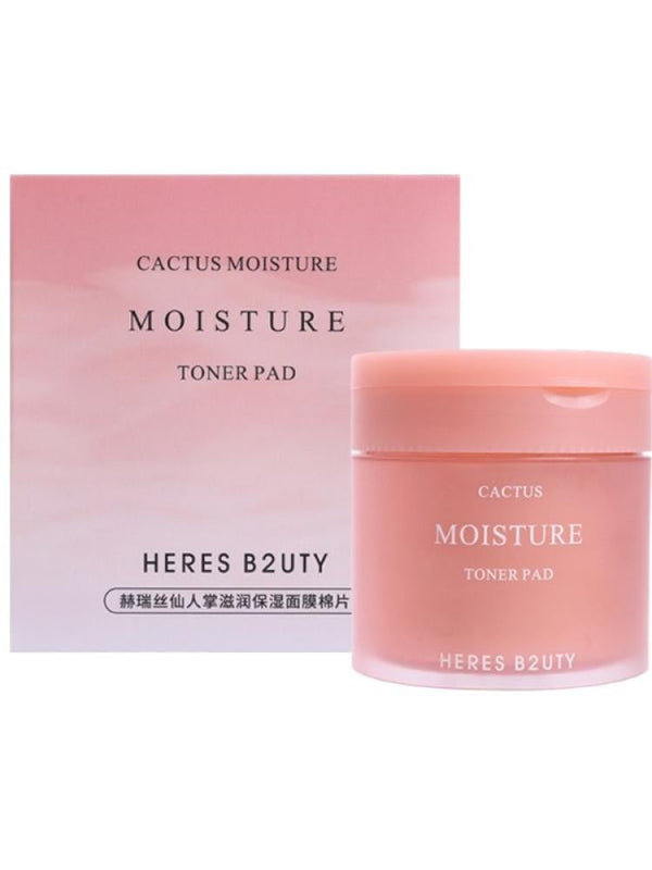 Toner Pads Hydrating Cactus Extract Soothing Heres B2uty 140ml
