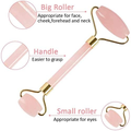 Maxdona Jade Roller for Face Massage, Rose Quartz Facial Tool