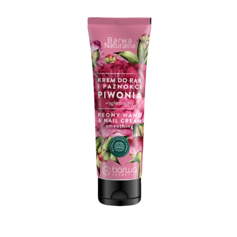 Barwa Naturalna Hand Cream, Moisturizing, Peony Scent, 100ml