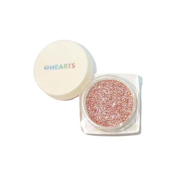 Hearts Glitter Loose Powder, Shimmer Finish, Face and Hair, 17