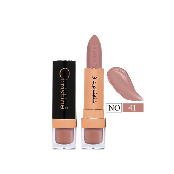 Christine Matte Lipstick Berry 3 No. 41 Vitamin E Shea Butter