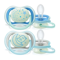 Ultra Air Night Time Baby Soother for children aged 6 to 18 months Avent 2 Pcs