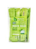 Beauty System Green Tea Mouthwash, Fresh Breath, 20 x 10ml Single-Use Packs