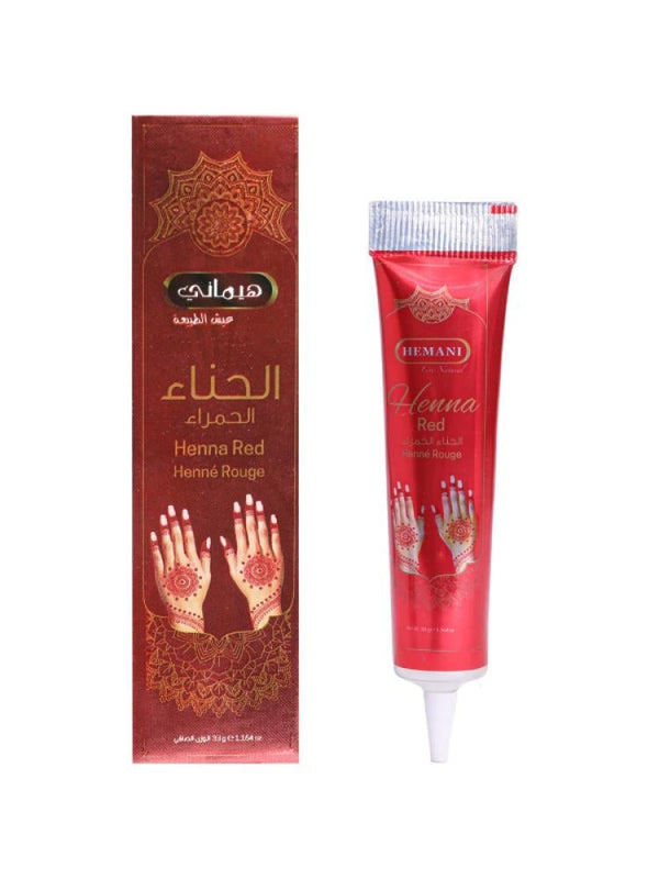 Red Henna Cone Herbal Ready-to-Use Rich Colour Hemani 33g