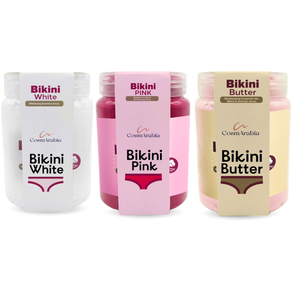 CosmArabia Bikini Care Set: Brightening & Moisturizing - 3 x 450ml