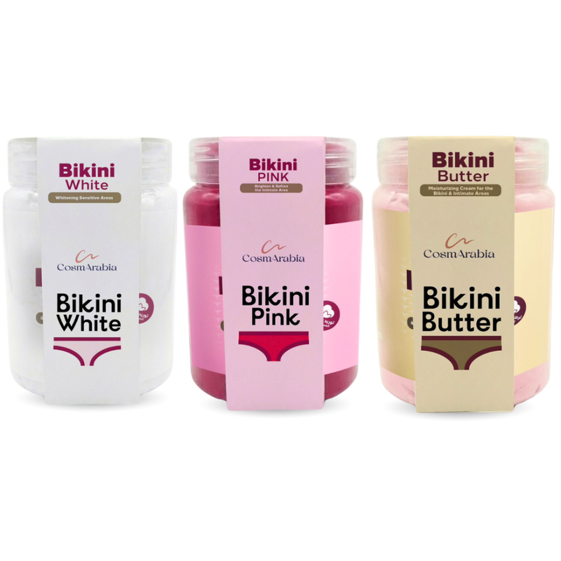 CosmArabia Bikini Care Set: Brightening & Moisturizing - 3 x 450ml