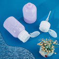 Salon System Empty Pump Bottle - Lilac - For Nail Polish Remover & Makeup Remover