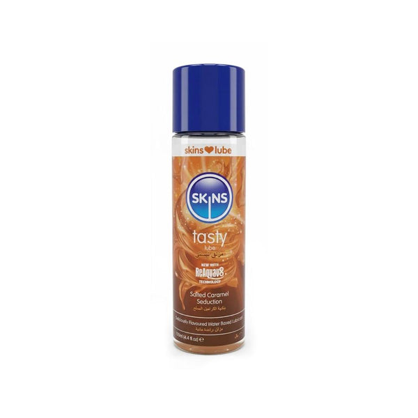 Water Based Massage Oil and Lubricant Salted Caramel Skins 130ml