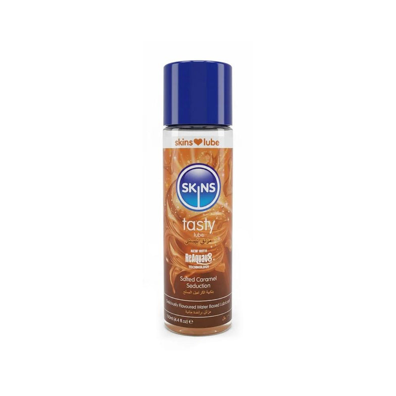 Water Based Massage Oil and Lubricant Salted Caramel Skins 130ml