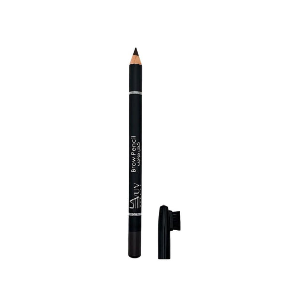 Lavuv Eyebrow Pencil, Dark Brown, Smudge-Proof with Built-in Brush