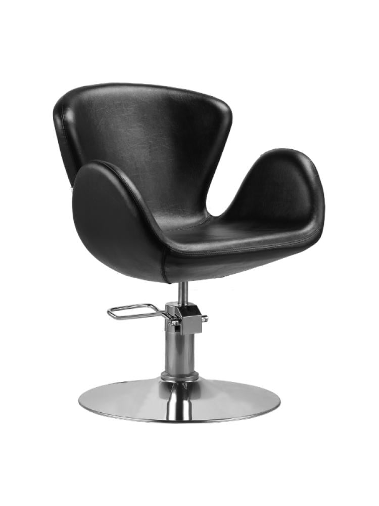 Salon System Ladies Chair Black Faux Leather