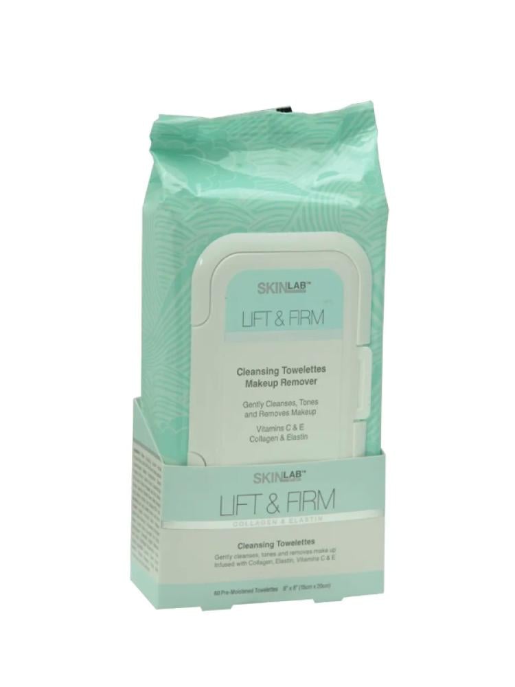 Skin Lab Lift & Firm Cleansing Wipes with Green Tea, Aloe Vera, Vitamins C & E