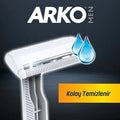 Arko Men's 2-Blade Razor Blades, 5 Count