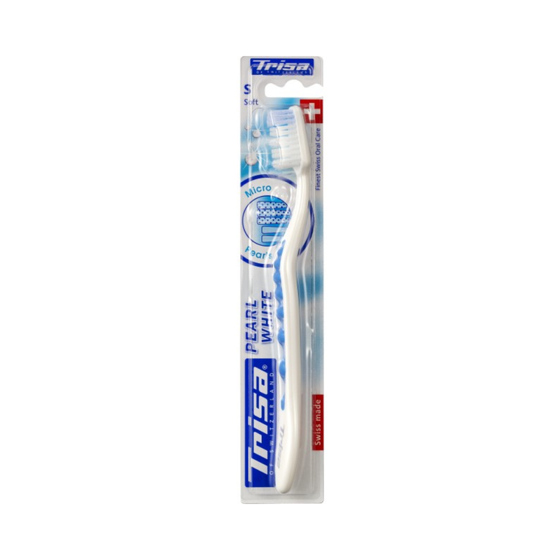 Trisa Soft Flexible Toothbrush, Ergonomic Handle, Dental Cleaning