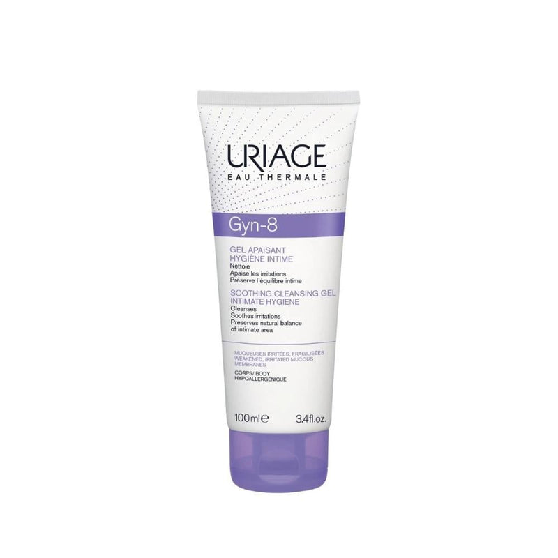 Uriage Intimate Cleansing Gel, pH-Balanced, Hyaluronic Acid, 100ml