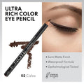Note Ultra Rich Eyeliner Pencil, 02 Coffee, Waterproof, Wooden