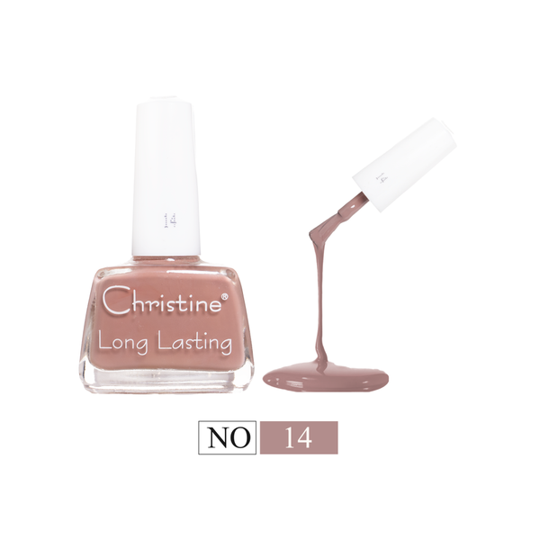 Christine Nail Polish Number 14 Glossy Long-Lasting Quick Drying