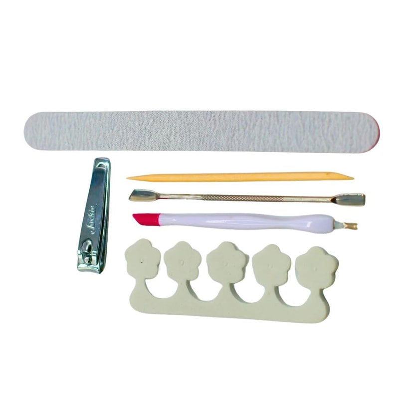 Jackie 6-Piece Pedicure Set for Nail Trimming and Dead Skin Removal