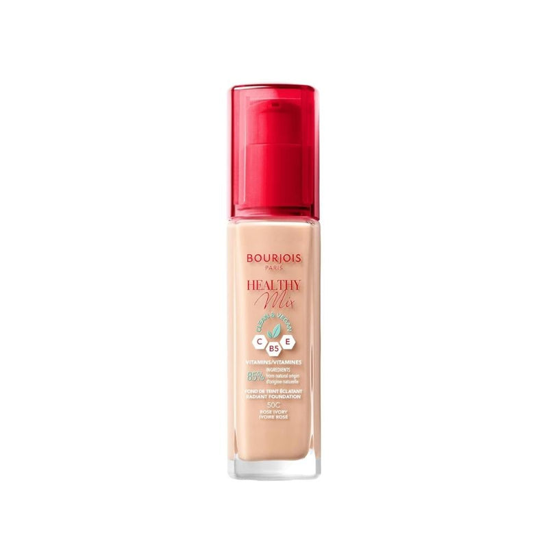 Bourjois Healthy Mix Foundation, Medium Coverage, Vitamin C, 50C Rose Ivory