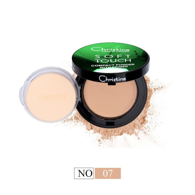 Christine Soft Touch Pressed Powder, Matte Finish, 07, 12ml