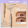 Waterproof Eyebrow Pencil Espresso Dual-Ended Brush SHEGLAM