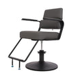 Salon System Dark Grey Women's Hair Cutting and Styling Chair