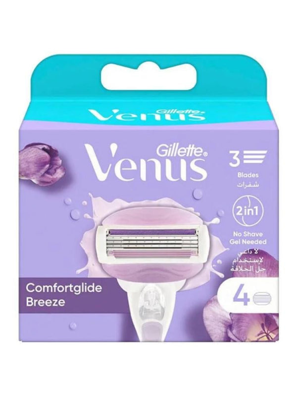 Razor Blade Refills Heated Gillette Labs Venus Breeze 4 Count
