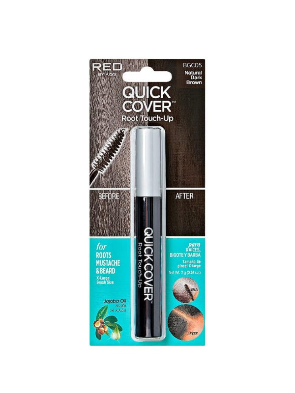Red by Kiss Quick Cover Hairbrush - Natural Dark Brown Root Touch-Up