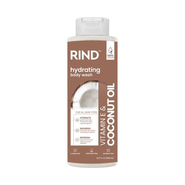 Rinde Body Wash Coconut Oil & Vitamin E, Moisturizing, 606ml