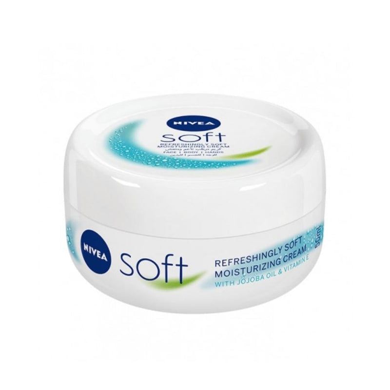 Nivea Soft Moisturizing Cream for Daily Hydration, 100ml