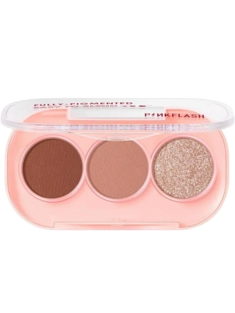 Pink Eyeshadow Palette Trio Highly Pigmented Matte Pink Flash RD02 4.5g