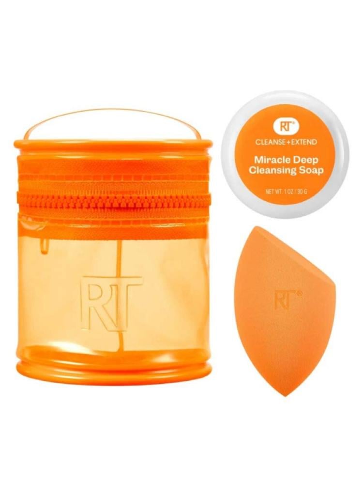 Real Techniques Sponge Set Online Makeup Sponge + Cleansing Soap 2 Pieces