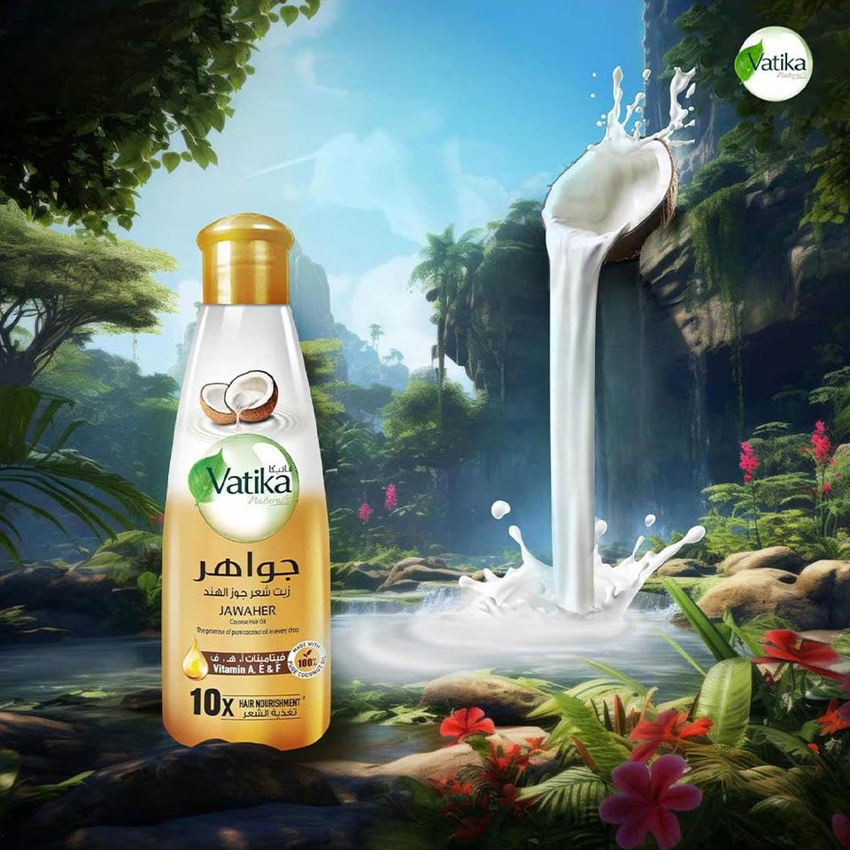 Vatika Coconut Hair Oil for Nourishment & Strength 300ml