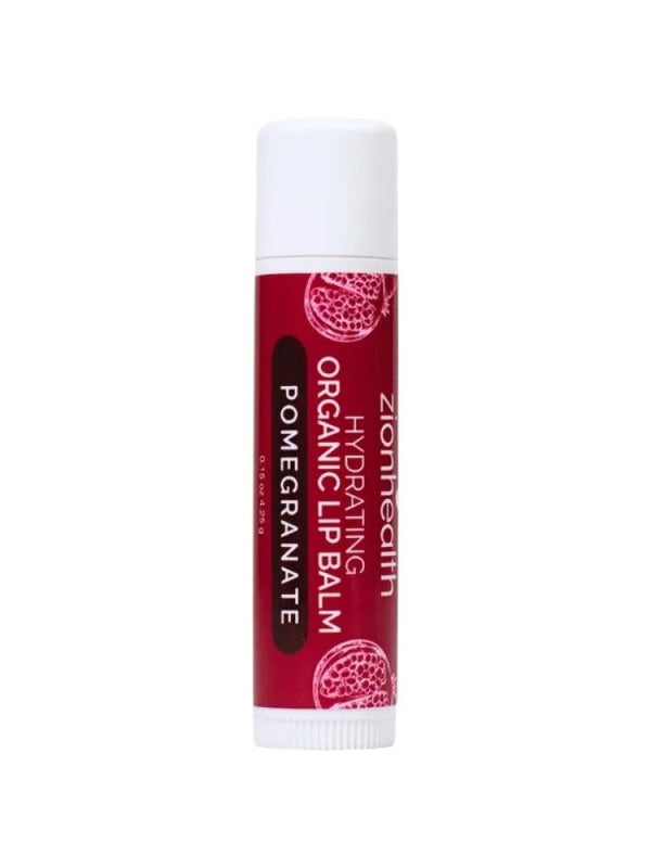 Zion Health Organic Lip Balm Pomegranate 4.25 g