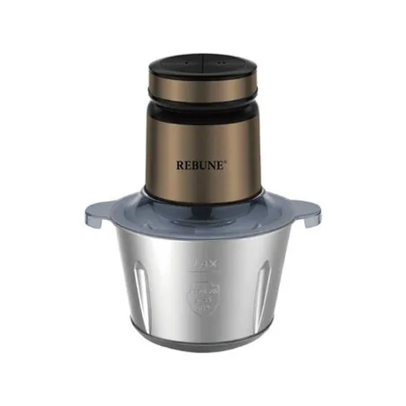 Rebune Meat and Vegetable Chopper, 2 Liter Stainless Steel Bowl, 350W