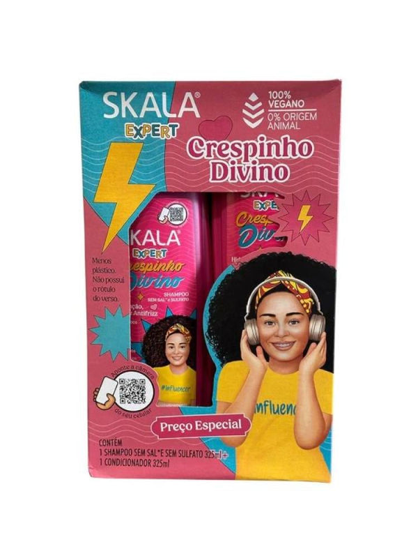 Best Moisturizing Shampoo and Conditioner for Curly Hair Kids Set Scala 2x325ml