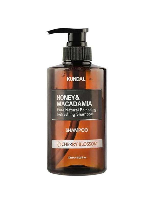 Top Rated Moisturizing Shampoo Honey Macadamia Cherry Blossom Kundal 500ml