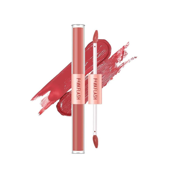 Pink Flash Liquid Lipstick and Lip Gloss Duo M03 Matte and Glossy