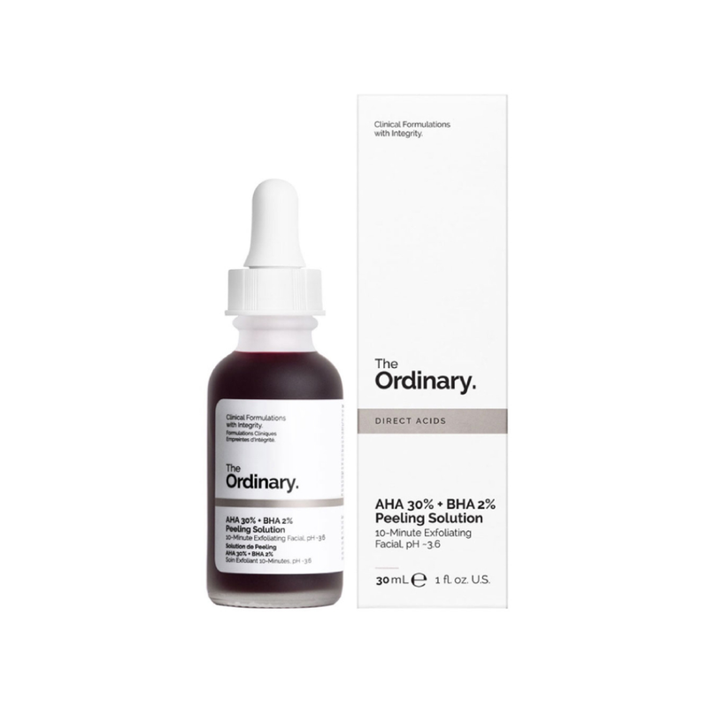 The Ordinary AHA 30% and BHA 2% Peeling Solution, Exfoliating Facial Treatment, 30ml
