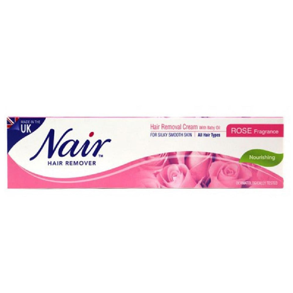 Nair Hair Removal Cream Rose Fragrance Smooth Skin Arms Legs 110g
