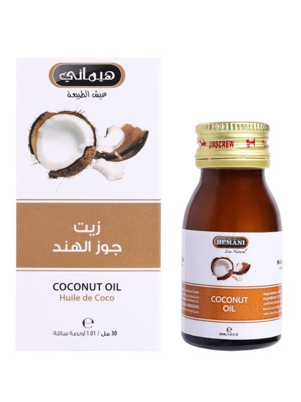Coconut Oil Packets Hydrating Natural Skin and Hair Care Hemani 30ml