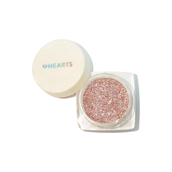 Hearts Glitter Shimmer Loose Powder 04 for Face, Body & Hair