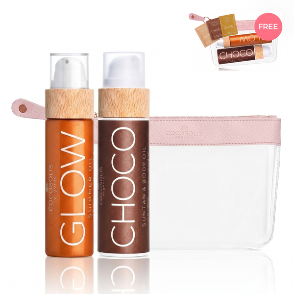 Tanning Oil Set Choco Tan & Glow Radiance Cocosolis 110ml+110ml