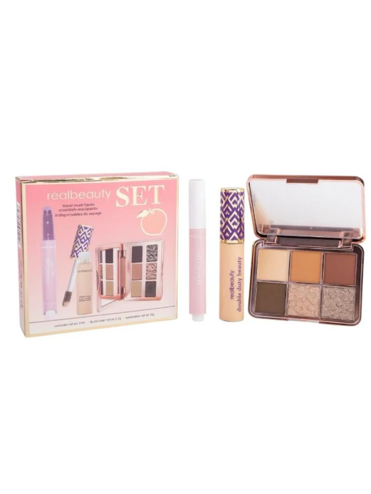 Best Makeup Kit for Travel 3-Piece Set Concealer Eyeshadow Lip Gloss Real Beauty