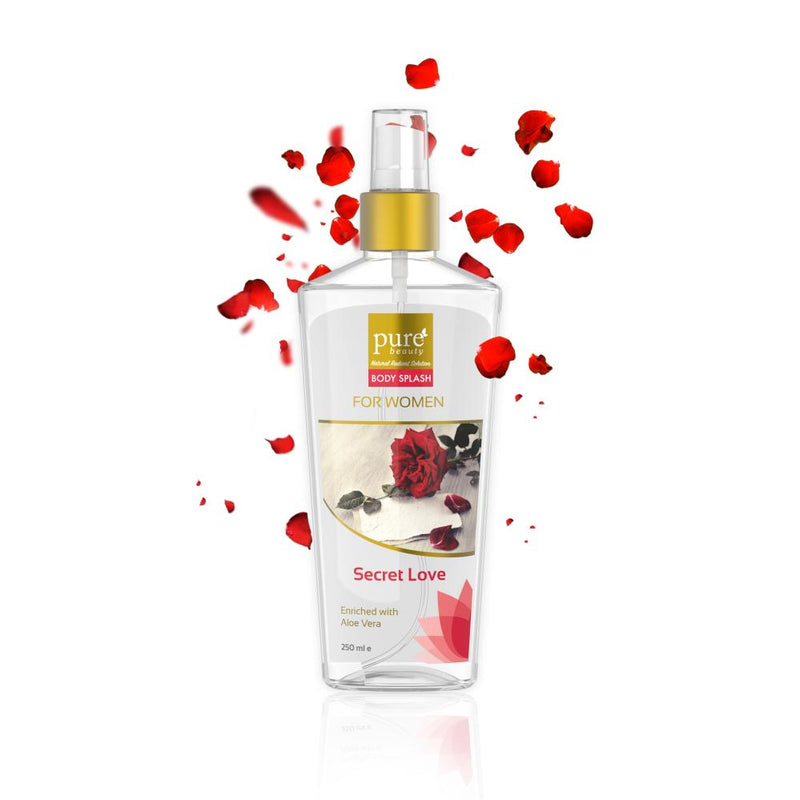 Body Splash for Women Secret Love Floral Fruity PureBeauty 250ml