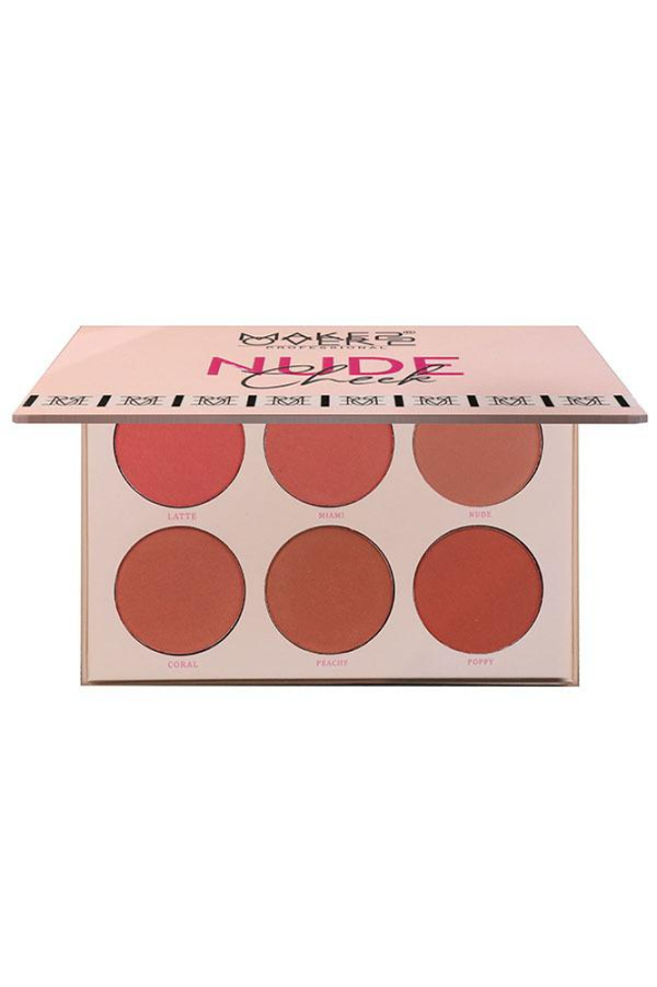 Blush Palette Nude Shades Long Wear M3202 Make Over22 6 Shades